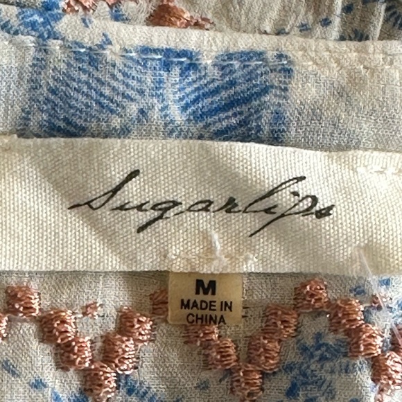 Sugarlips | “Rhythm of Love” Boho Embroidered Kimono with Fringe, NWT - Picture 8 of 9